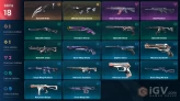 EU 18 skins | ORA by OneTap Vandal | Byteshift Knife | Gaia's Vengeance Vandal | Bolt Phantom | Byteshift Outlaw | Byteshift Vandal | V0564