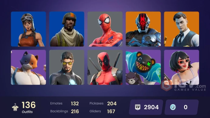 [ALL PLATFORMS]-136 Skin-Eon OG-Aerial Assault Trooper-Renegade Raider-Riley-Paradigm (Reality-659)-Godzilla Evolved-Tony StarK-FULL ACCESS-
