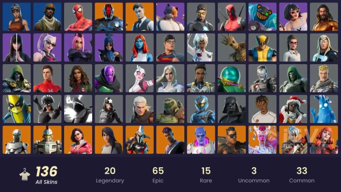 [ALL PLATFORMS]-136 Skin-Eon OG-Aerial Assault Trooper-Renegade Raider-Riley-Paradigm (Reality-659)-Godzilla Evolved-Tony StarK-FULL ACCESS-
