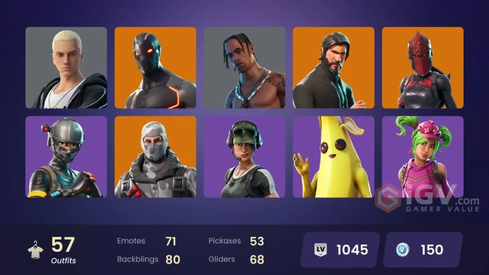 56 skins | The Reaper | Elite Agent | Travis Scott | Take The L | Omega (stage 5) | Havoc | Trailblazer | Sub Commander | Rogue Agent | Carbide