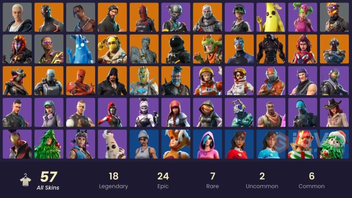 56 skins | The Reaper | Elite Agent | Travis Scott | Take The L | Omega (stage 5) | Havoc | Trailblazer | Sub Commander | Rogue Agent | Carbide