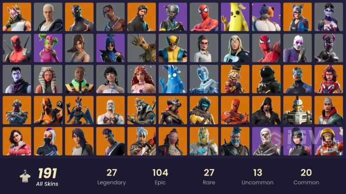 191 skins | The Reaper | Elite Agent | Travis Scott | Take The L | Rogue Agent | Ravage | Blackheart | Spectra Knight | Drift | Gear Specialist