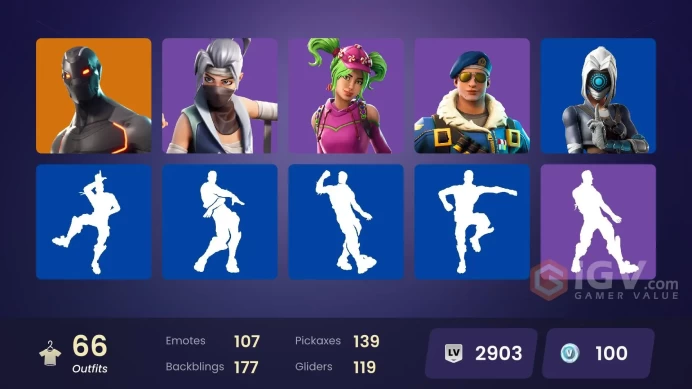 66 skins | Royale Bomber | Take The L | Rogue Agent | The Visitor | Dire | Moisty Merman | Omega | Carbide | Catalyst | Dark Voyager | Valor