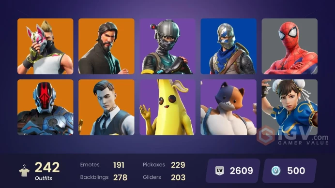 PC/PSN/Xbox/Nintendo 242 skins | OG STW | The Reaper | Royale Knight | Elite Agent | Blue Squire | Blue Team Leader | Master Chief (Matte Black)