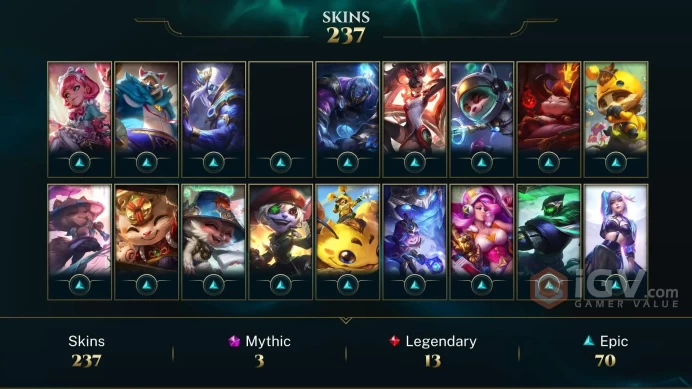 EUW 236 Skins 172 Champs | Mecha Rengar | Muay Thai Lee Sin | SKT T1 Lee Sin | Firecracker Sett | Mecha Kingdoms Garen | Deadly Kennen | LOL0068