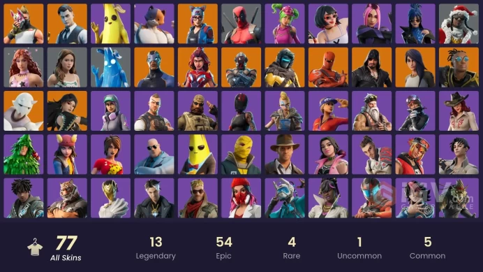 ACC318 Fortnite Account [PC] 77 skins | Drift | Lynx | Zenith | The Visitor | Carbide | Gear Specialist Maya | Malik | Midas| 1450 VB 