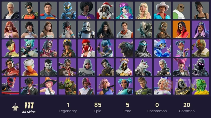 ACC319 Fortnite Account [PC] 111 skins | Joltara | Apprentice Evie | Wookiee Team Leader | Emperor Palpatine | General Grievous | Poe Dameron | 