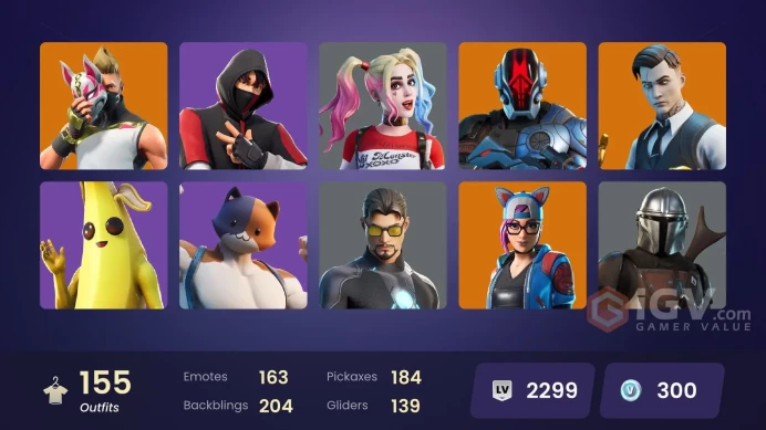 FA - [NINTENDO/PC] 155 skins | IKONIK , Gold Midas , Drift , Calamity