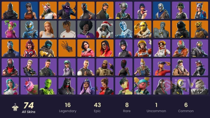 [PC/PSN] 74 skins | Renegade Raider | Black Knight | Sparkle Specialist | The Reaper | Blue Squire | Royale Knight | Elite Agent | 550 VB
