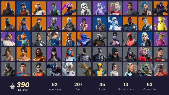 [PC/NIN] 389 skins | OG STW | Black Knight | Galaxy | IKONIK | Merry mint axe | The Reaper | Glow | Blue Squire | Royale Knigh | 