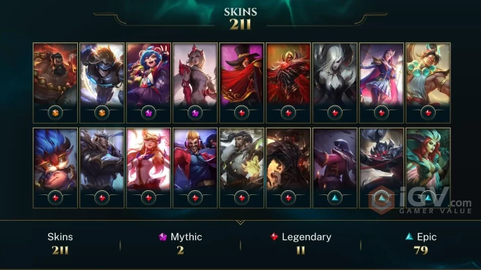 EUW 208 Skins 172 Champs | Mecha Rengar | Muay Thai Lee Sin | Pool Party Lee Sin | Knockout Lee Sin | Kennen M.D. | Blood Moon Kennen | LOL0113