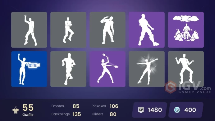 | PC/PSN/XBOX | 55 SKINS | Kado Thorne | Era | Optimus Prime | Doom | Haruka of the Masks | Trace | Neko Hatsune Miku | 400 VBUCKS | GLi4e |