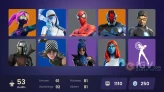 | PC | 53 SKINS | Blizzard Bomber | Peter Griffin | Mandalorian | Ronin | The Foundation | Valeria | Vi | Galaxia | Reese | 250 VBUCKS | GMa3H |
