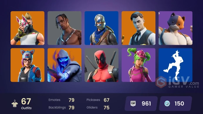 [PSN/XBOX/PC/NINT] Email | Travis Scott | DELUXE STW | Take The L | Blue Squire | Royale Knight | Rogue Agent | Deadpool | 67 Skins