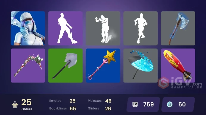 [PSN/XBOX/PC/NINT] Email | Leviathan Axe | Galaxy Scout | Candy Axe | 13 Paid Skins | Slayer Juice WRLD | Brite Bomber | 25 Skins