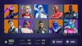 PC/PSN/Xbox/Nintendo 182 skins Leviathan Axe | Pitch Patroller | Gold Brutus | Gold Midas | Gold Meowscles | The Champion | Ultima Knight | Gear