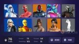 PC/PSN/Xbox/Nintendo 76 skins Leviathan Axe | Unchained Ramirez | Alli | Spire Assassin | Vi | Raz | The Foundation | Predator | Menace | Dynamo