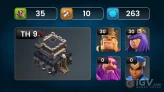[1612 Gems Th9 Full Max Account Heroes 30-30-10 Rogue king skin NC Free 315 Cwl medals Lots of magic items