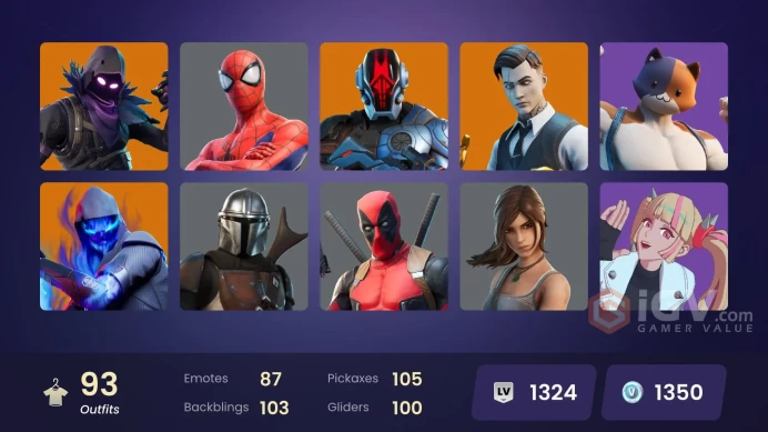 * [PC/XBOX/NINT/PSN] FA | 93 skins | Gold Brutus | Gold Midas | Cloud Striker | Predator | Menace | The Foundation | Twyn