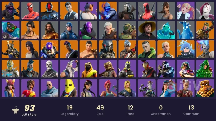 * [PC/XBOX/NINT/PSN] FA | 93 skins | Gold Brutus | Gold Midas | Cloud Striker | Predator | Menace | The Foundation | Twyn