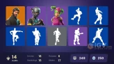 14 skins | The Reaper | Elite Agent | Carbide | Dark Voyager | Rippley vs Sludge | Rust Lord | Mission Specialist | Zoey | Battlehawk | 250 VB