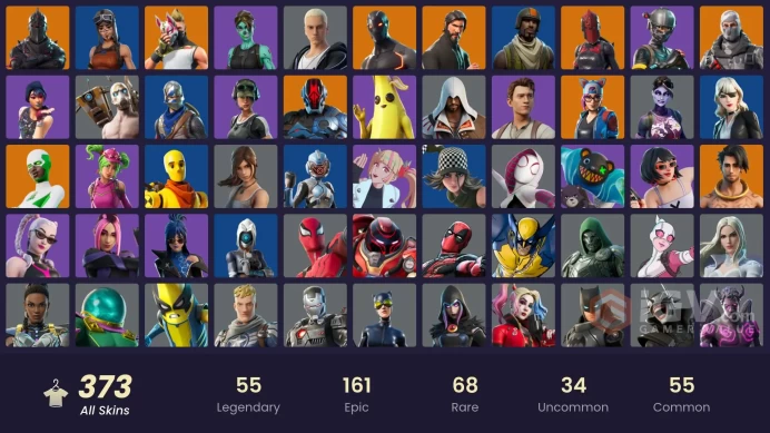 FA - [PC] 371 skins | Aerial Assault Trooper , Black Knight , Sparkle Specialist , OG STW