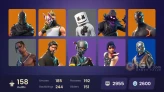 158 skins | Black Knight | Travis Scott | Sparkle Specialist | OG STW | The Reaper | Blue Squire | Royale Knight | Elite Agent
