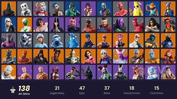 [EMAIL CHANGEABLE] Skins: 138 | Black Knight, Reflex, AC/DC, Sparkle Specialist, Floss, Royale Knight, Blue Squire, Laugh It Up, OG STW, #3041