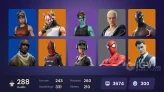 287 skins | OG STW | Renegade Raider | Aerial Assault Trooper | Gold Brutus | Omega (stage 5) | Gold Midas | WORLD CUP | Keri Commander