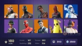 180 skins | Neo Versa | Travis Scott | Gold Brutus | Gold Midas | Trailblazer | Rogue Agent | Kymera | The Visitor | Ronin | Spire Assassin