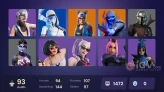 93 skins | Leviathan Axe | Merry Mint Axe | Catalyst | Lynx | Zenith | A.I.M. | Menace | The Prisoner | Rox | Valeria | Fusion | The Ice King