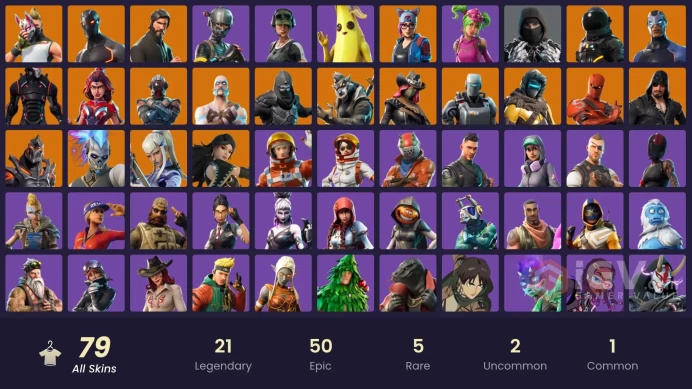 78 skins | The Reaper | Elite Agent | Omega (stage 5) | Trailblazer | Hybrid | Calamity | Renzo the Destroyer | Era | Dire | Blackheart | Ruin