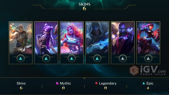 S16 Unranked | EUW | LVL 30+ | BE: 37035 | RP: 650 | CHAMPS: 27 | Officer Vi | K|DA Kai'Sa | Guardian of the Sands Ryze | Space Groove Nami | Fr