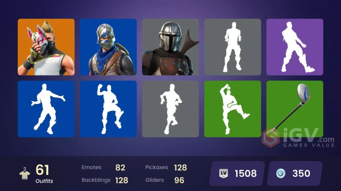 [PC] 61 skins | OG STW | Blue Squire | Joey | Menace | Kymera | Drift | Predator | Mandalorian | Pyreheart | Glacial Dummy | Sub-Zero (MK3) | La