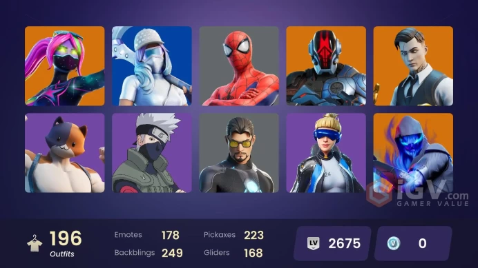 Lifetime Warranty-Instant Delivery -PSN-XBOX[PC] 196 skins | Neo Versa | Gold Brutus | Gold Meowscles | Gold Midas | Master Chief (Matte Black) 
