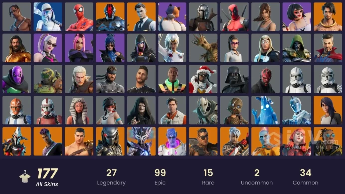 Lifetime Warranty-Immediate Delivery -PSN-XBOX[PC] [PC] 177 skins | Travis Scott | Valeria | Malik | Optimus Prime | Menace | 1350 VB
