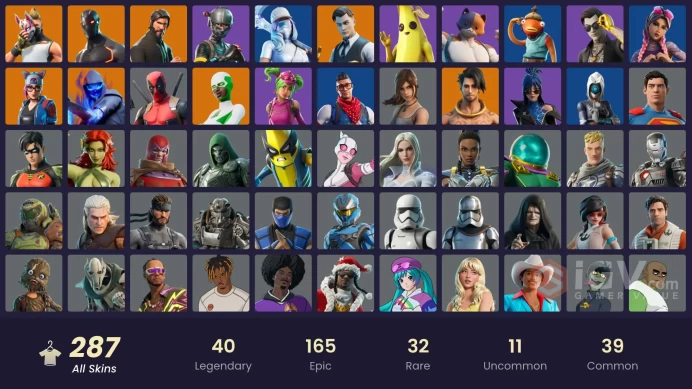 Lifetime Warranty-Immediate Delivery -PSN-XBOX[PC] 287 skins | OG STW | The Reaper | Elite Agent | Blue Team Leader | Gold Brutus | Gold Midas |