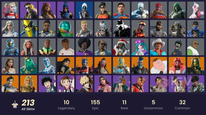 Lifetime Warranty-Immediate Delivery -PSN-XBOX[PC]-213 skins | Andromeda | Hades | Valeria | Optimus Prime | Spectra Knight | Kado Thorne | Pete