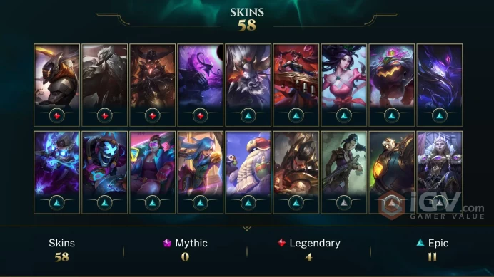 Euw I Platinium 3 (1W0L %100WR) I 60 Good Skin I 70 Champs I Master PEAK I Placaments I High MMR I Handmade I Full Access I Instant Delivery
