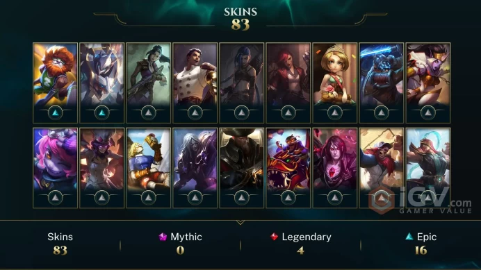 Euw I Unranked I 79 Skin I 100 Champs I 37K Blue Essance I 420 Rp I Rare Icons I Lvl 180 I Smurf I Full Access I Instant Delivery