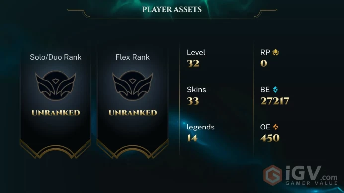 [EUW] | 27,000+ Blue Essence | LVL 30 | Completed 10 games and can directly rank | Full Access | Instant Delivery |Unverified Email | K131