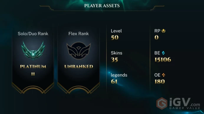 [EUW] S2026 - Platinum 2 -47LP- 71 Winrate - +30/-10 LP Gain - Diamond MMR - 15K Be - Honor 4 - Instant