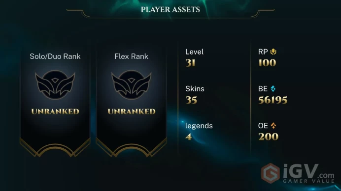 [EUW SERVER] Unranked Smurf Account with 50,000+ Blue Essence | lvl 30 + ◈10 Matches Games Played◈ FULL ACCESS