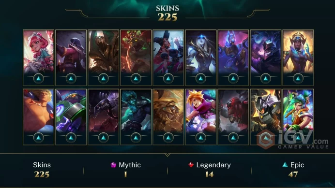 LAN | Riot Kayle | Annie-Versary | Victorious Orianna | Level 164 | 164 Skins | 169 Champs | FULL ACCESS | B181