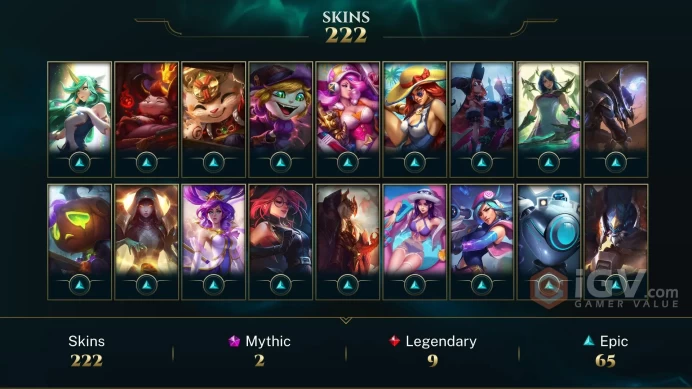 LAN | Judgment Kayle | Grey Warwick | Riot Kayle | Level 281 | 164 Skins | 128 Champs | FULL ACCESS | B182