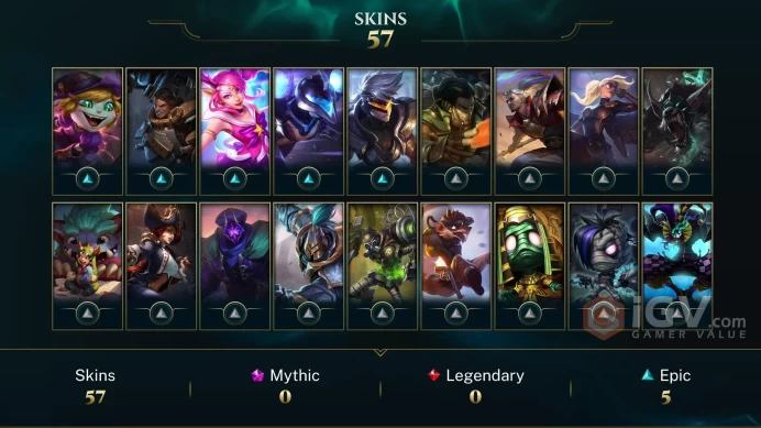 LAN HANDLVL'D IRON 4 ( 3 WINS, 41 LOSSES ) + BE:8K + 76 CHAMPS + FULL ACCESS + Instant Delivery + B186