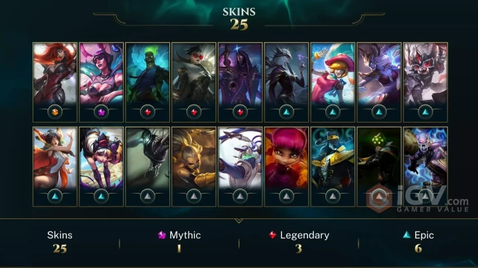 | SG | 13 SKINS | IRON 1 | 60 CHAMPIONS | 30 LEVEL | INSTANT DELIVERY | FULL ACCESS | HLvJ9 |